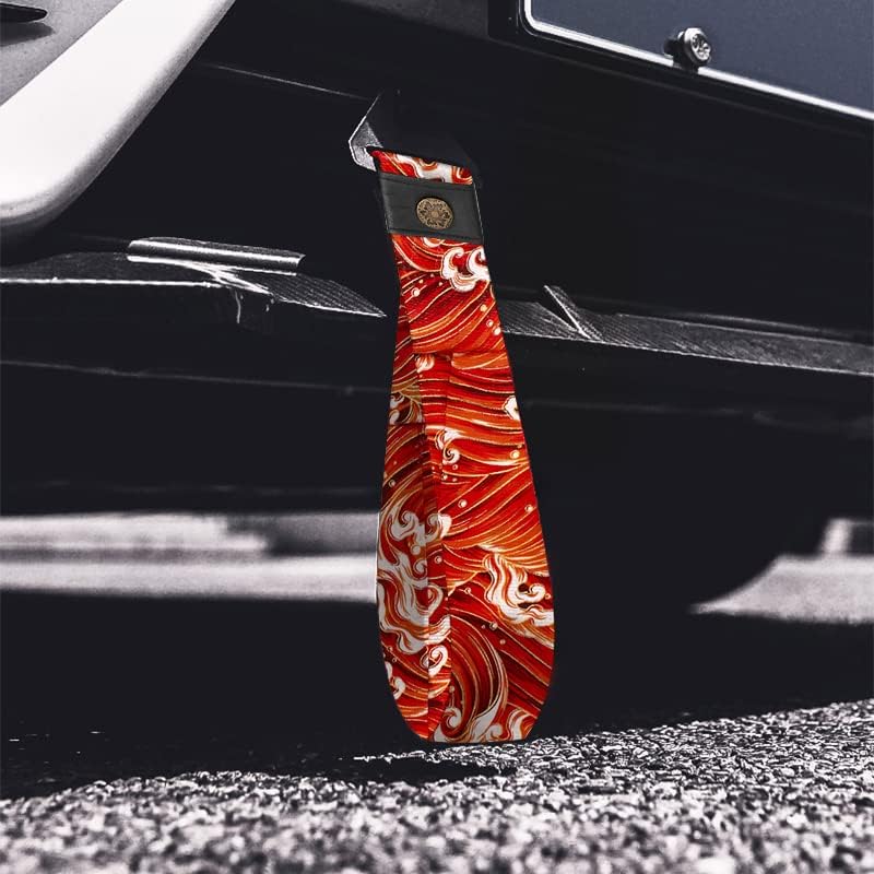 RASTP Car Front Bumper Tow Strap(Waves Red) - Image 5